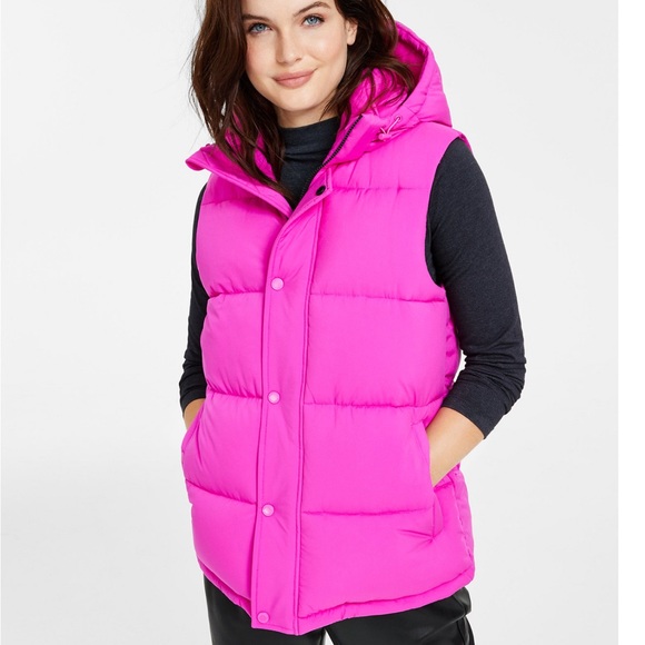 BCBGeneration Jackets & Blazers - BCBGeneration Hooded Puffer Vest - Size L